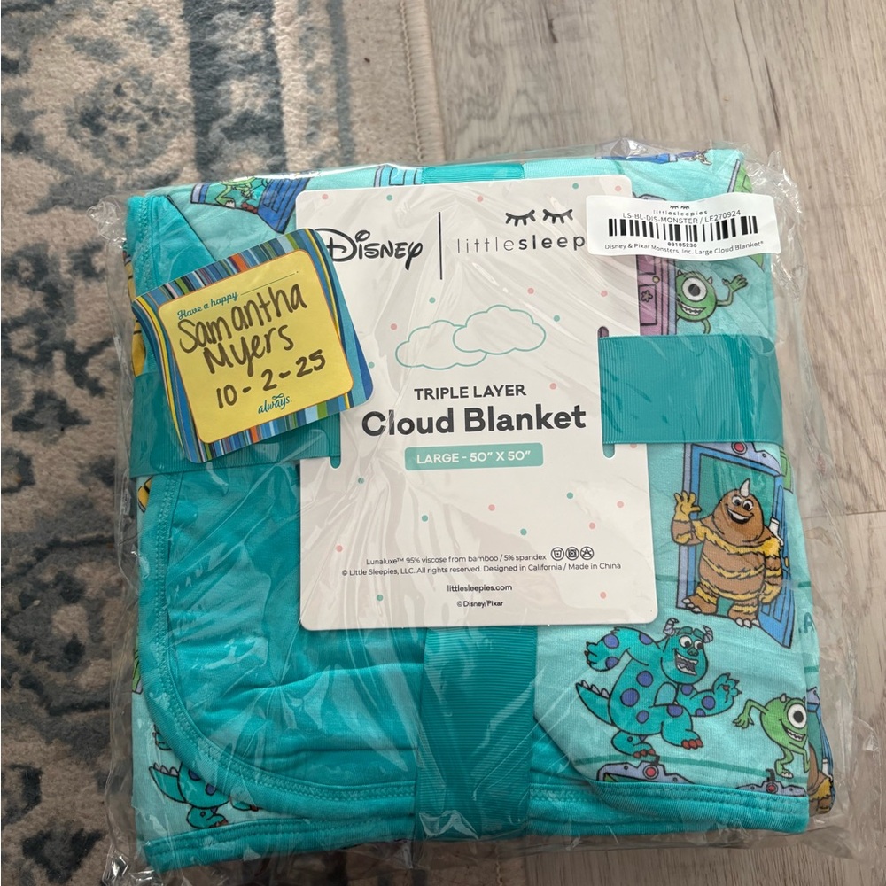 Little Sleepies Monsters Inc Cloud Blanket
